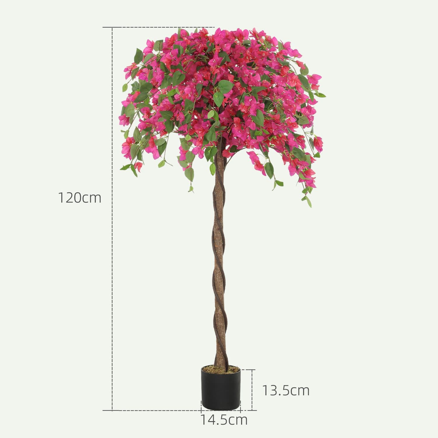 120cm Artificial Red Murraya Plants - image 4