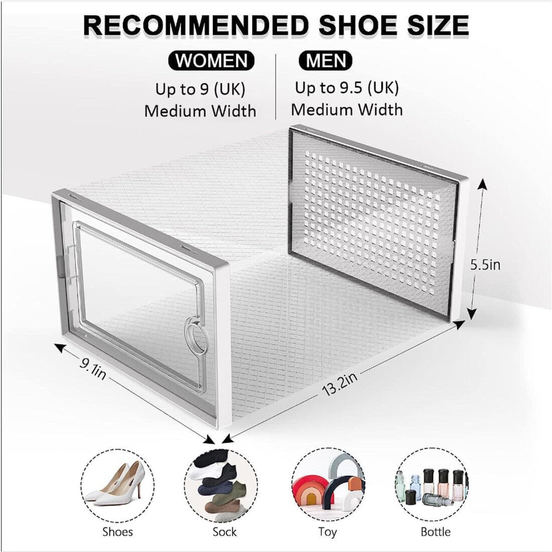 Set of 12 Stackable Shoe Storage Boxes - image 4