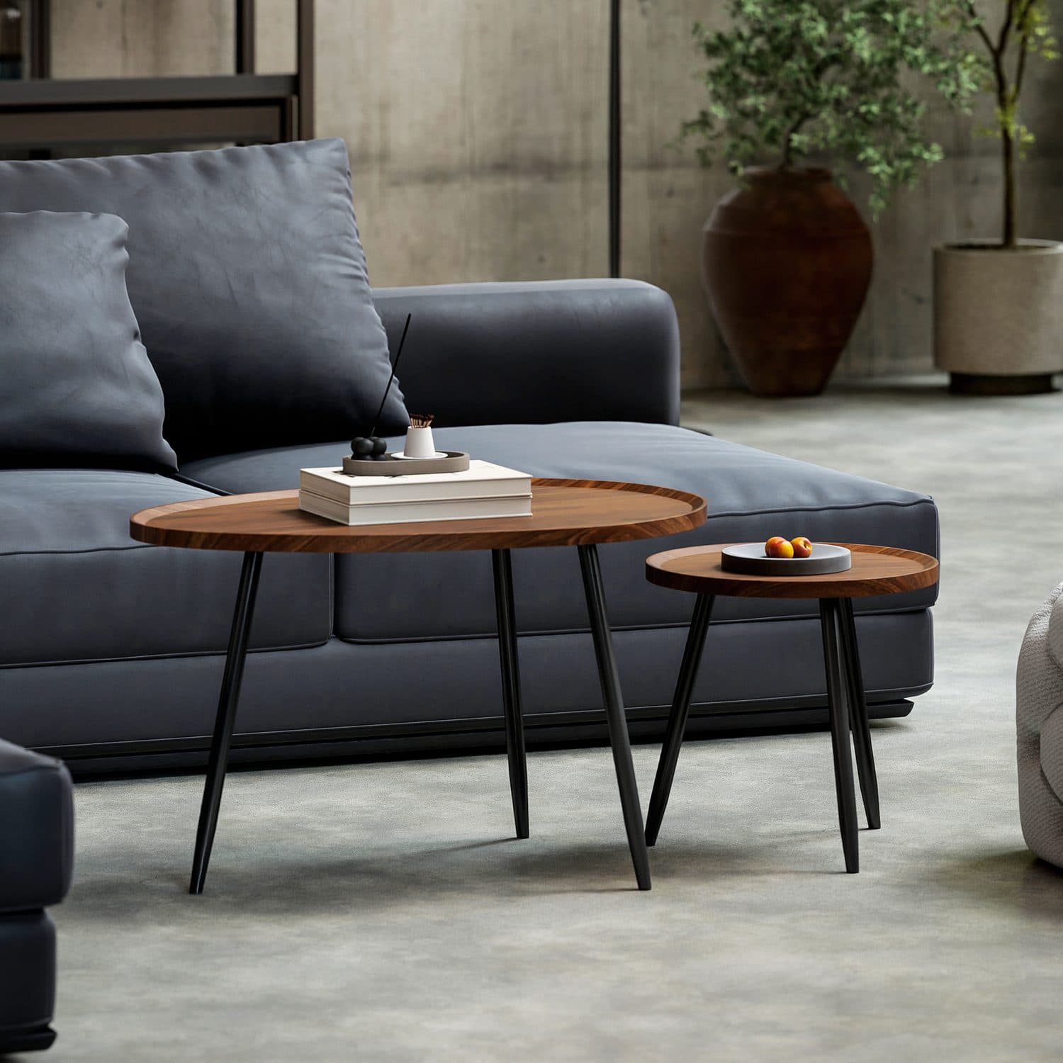 Chestnut Nesting Coffee Table Set - image 5