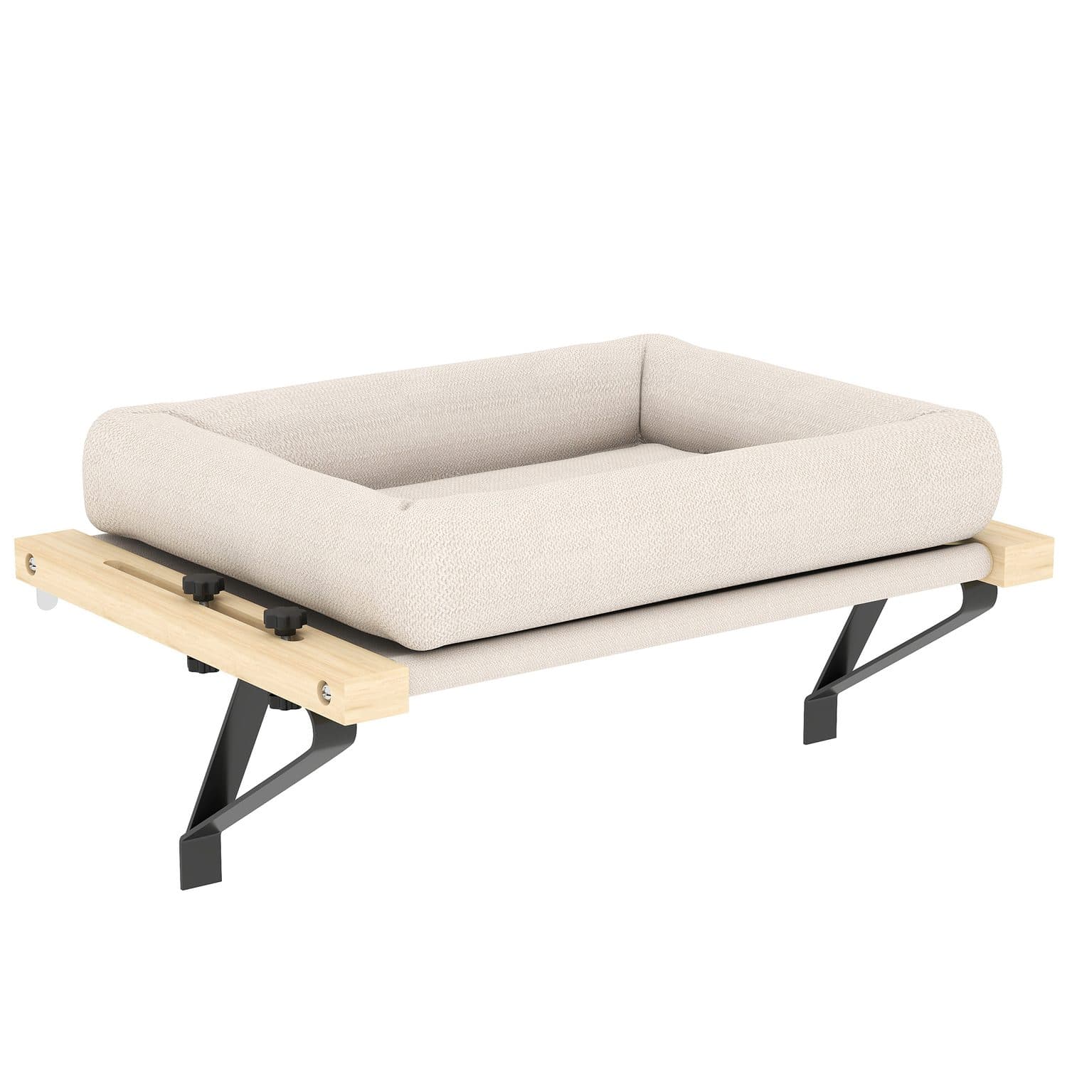 PawHut Cat Radiator Hammock, Cream White