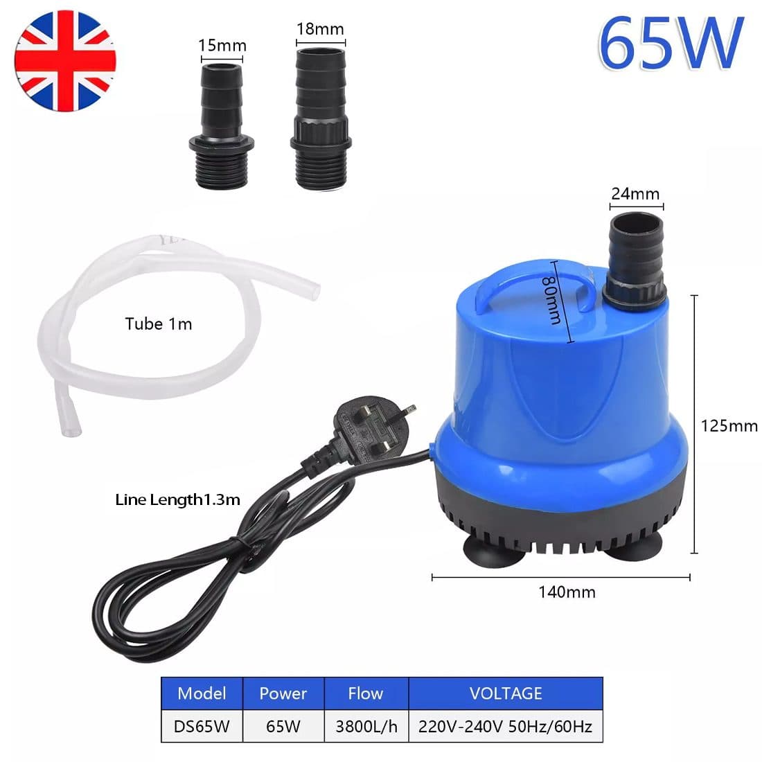 Multi-Nozzle Submersible Pump for Water Features