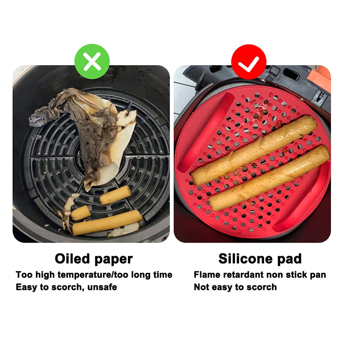 Reusable Silicone Air Fryer Liner for Cleaner Cooking - image 2