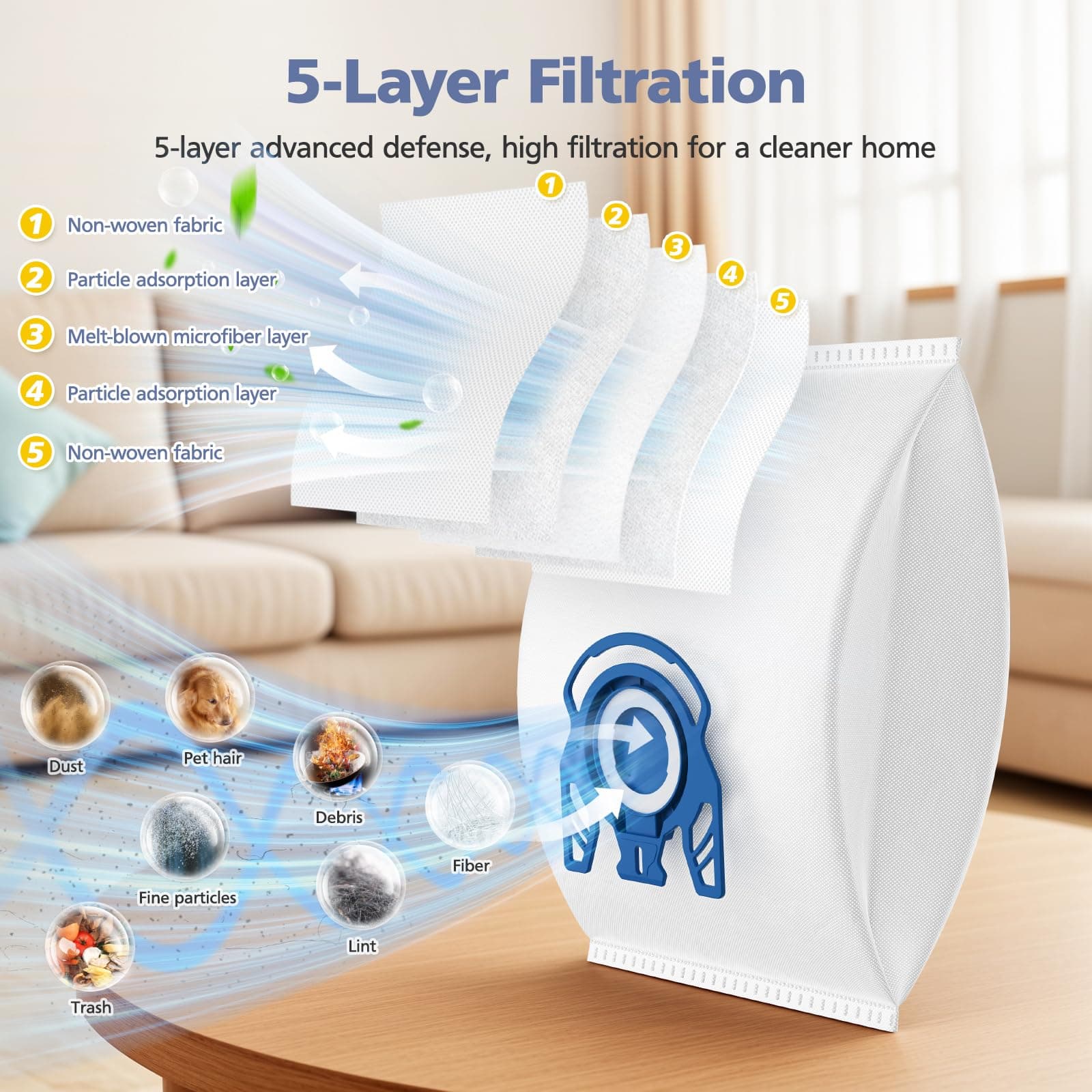 Vacuum Storage Bags for Clothes & Bedding (12 Pack) - image 2