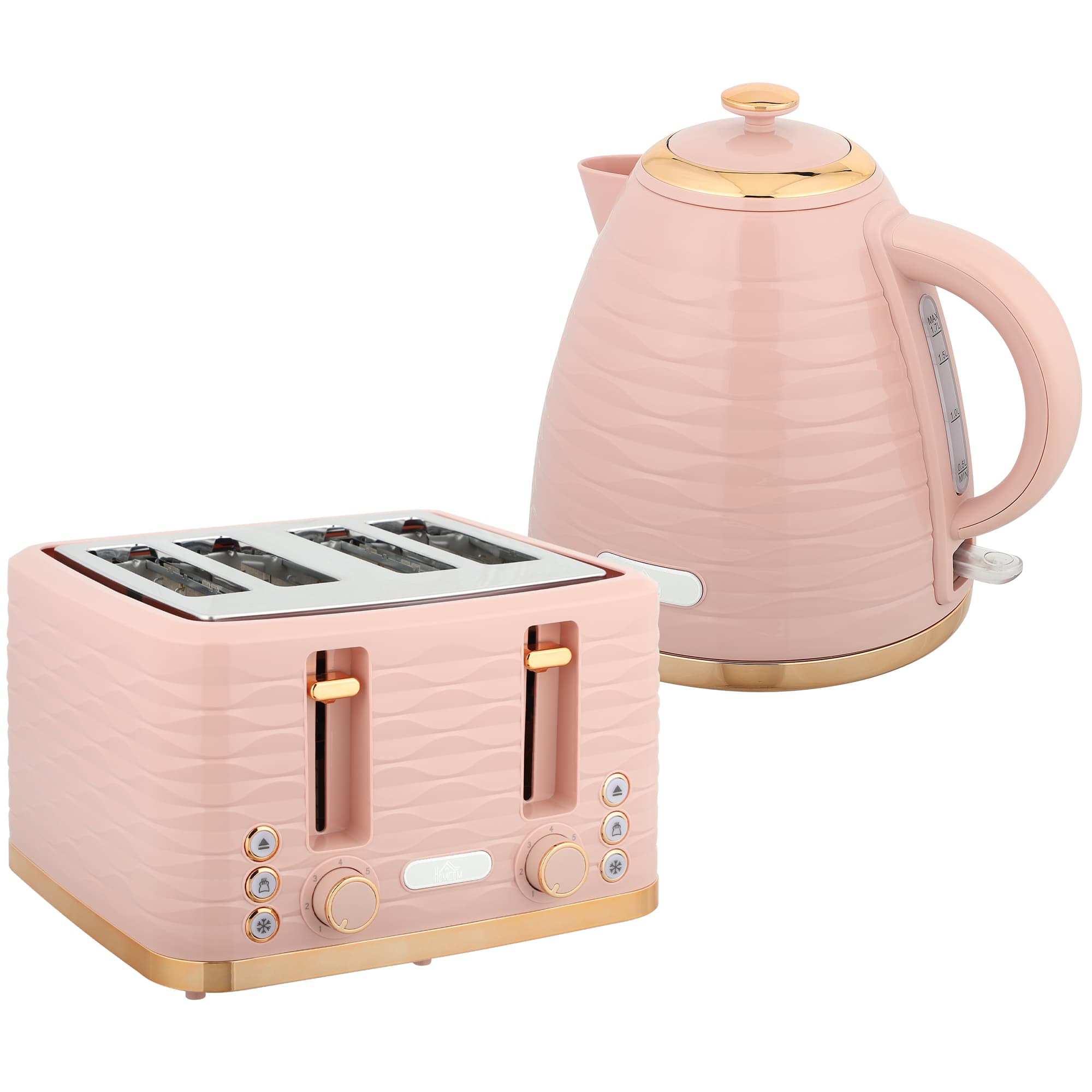 A Matched Kettle and Toaster Set That Makes an Impact on the Worktop
