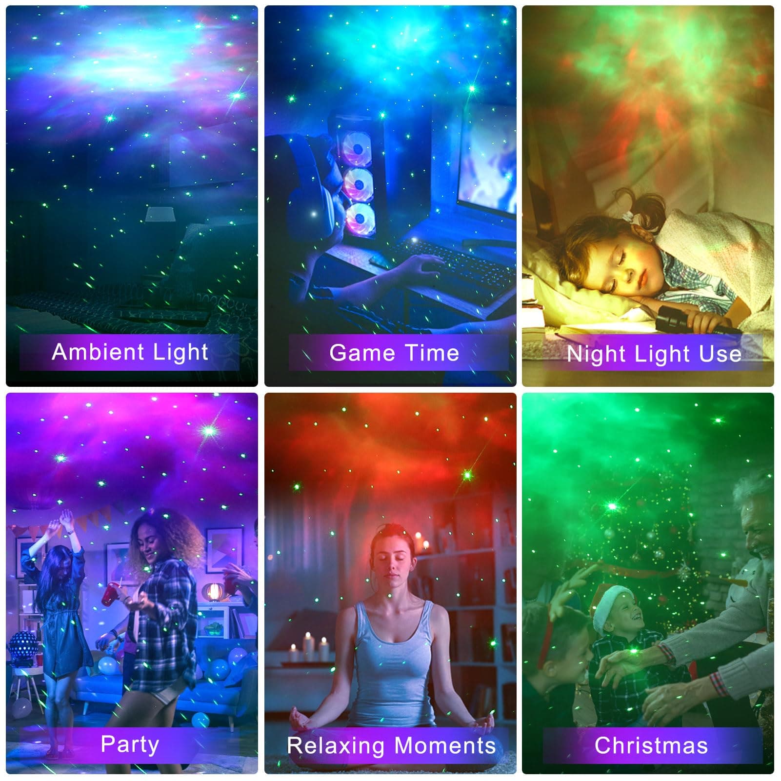 Astronaut Galaxy Projector for Colourful Night Light - image 1