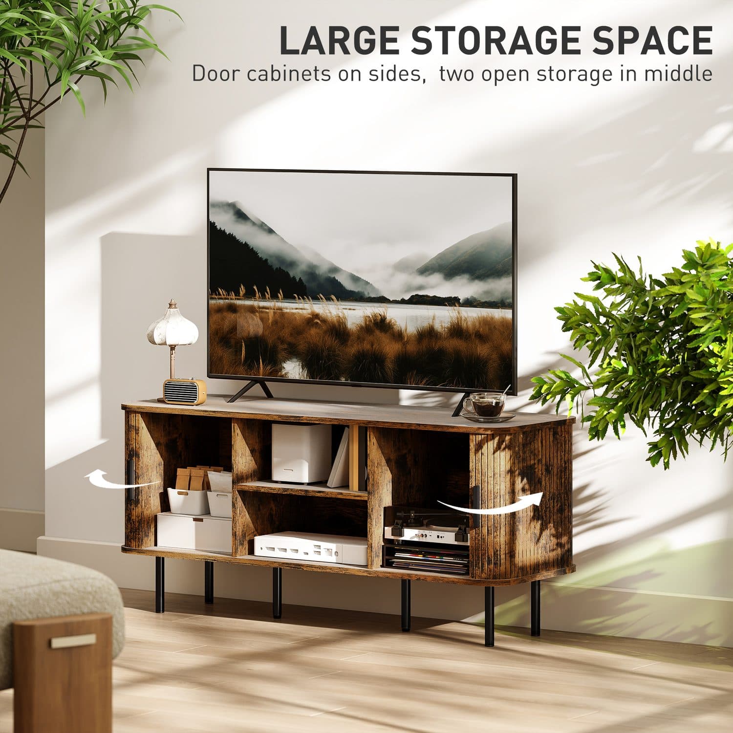 Rustic Brown TV Unit - image 3