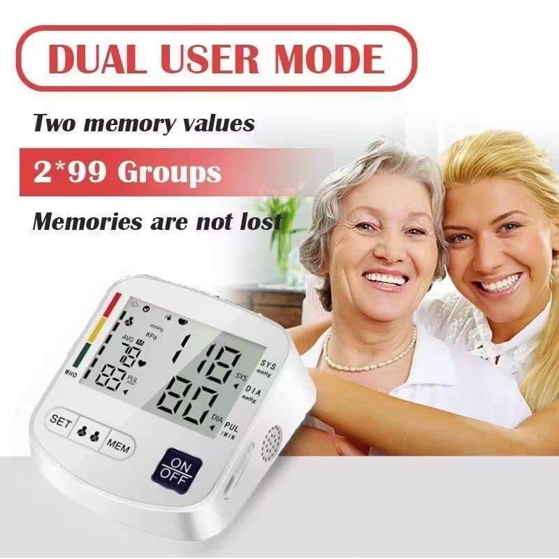 Home Blood Pressure Monitor with Backlit Display and Dual-User Memory - image 5