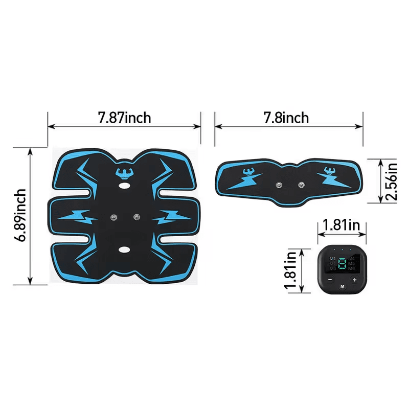 EMS Muscle Toning Belt for Abs — Rechargeable with Intensity Control - image 1