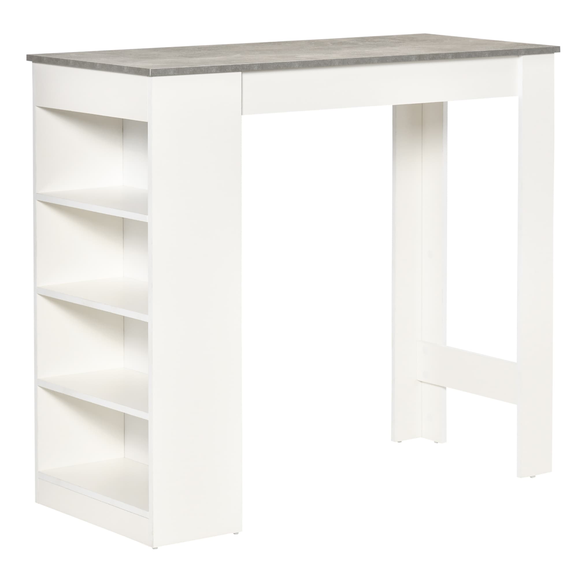 Grey Storage Bar Table