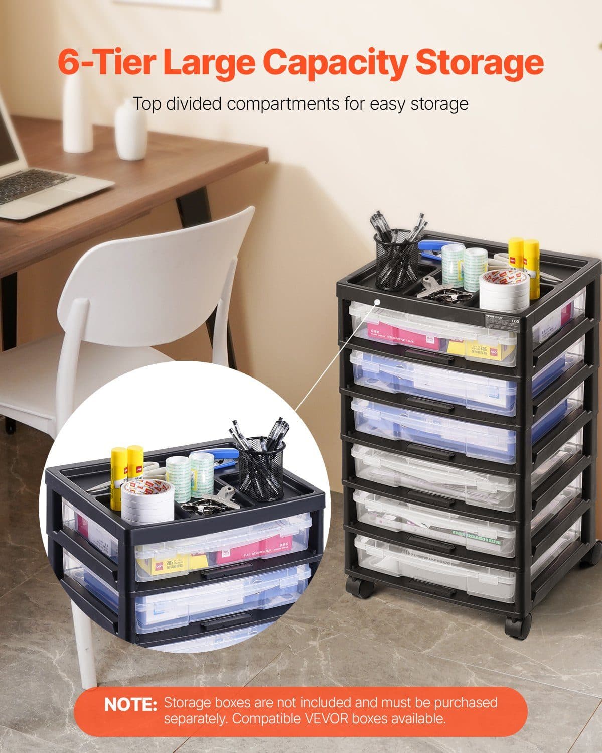 6-Tier Rolling Craft Cart - image 3