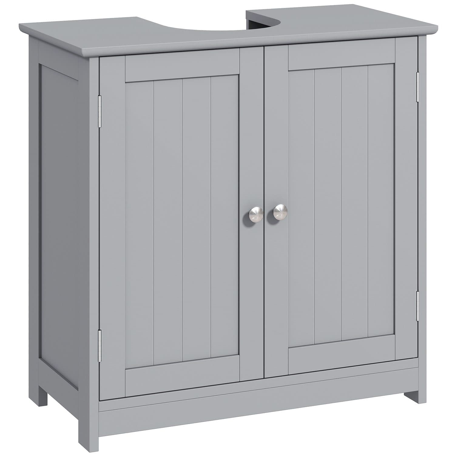 Classic Grey Under-Sink Cabinet with Adjustable Shelf