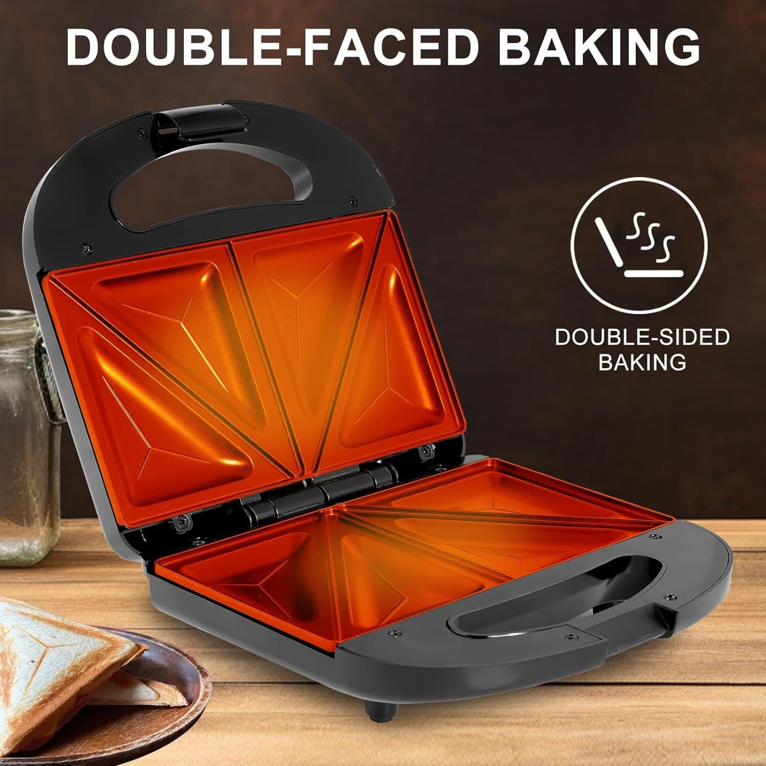 Make Perfect Toasties in Minutes with a Non-Stick Sandwich Maker - image 3