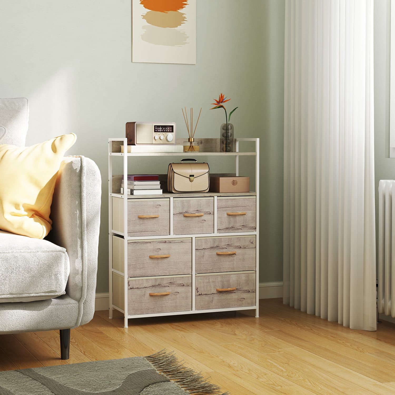 Rustic 7-Drawer Fabric Chest for Effortless Storage - image 3