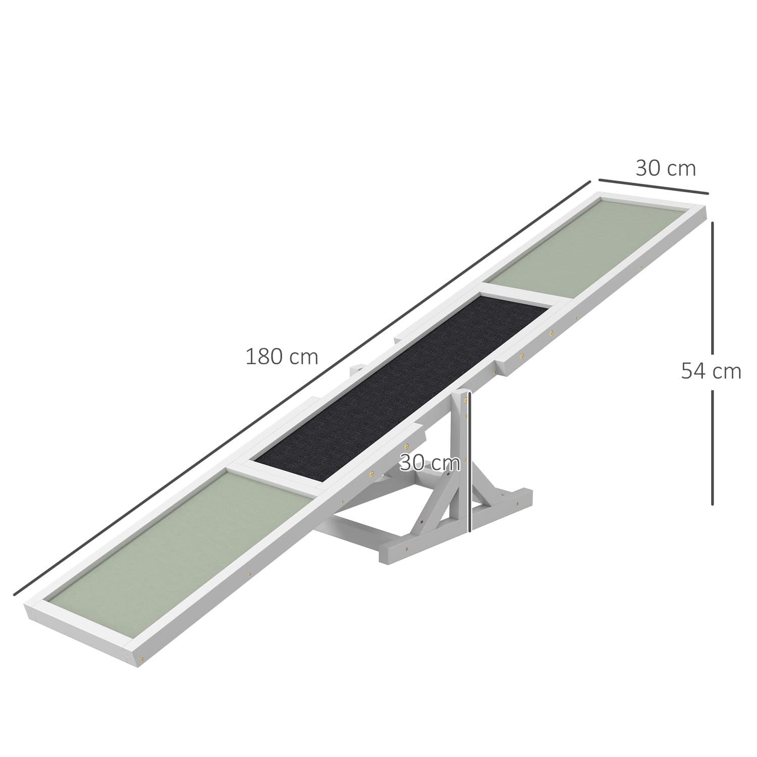 PawHut Wooden Pet Seesaw With Anti-Slip Surface for Dogs - image 2