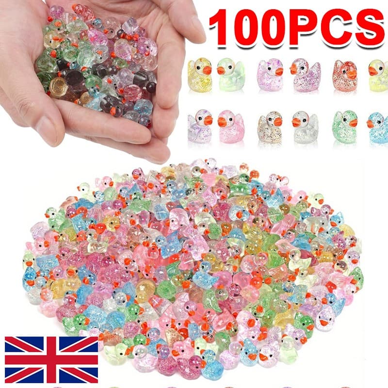 Tiny Glitter Ducks for Craft Displays and Decor - image 5
