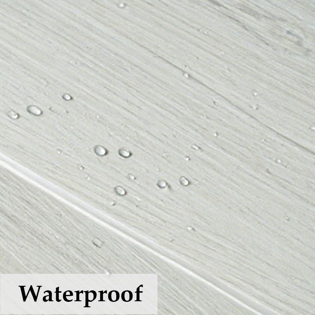 White wood effect vinyl planks for quick room updates - image 9