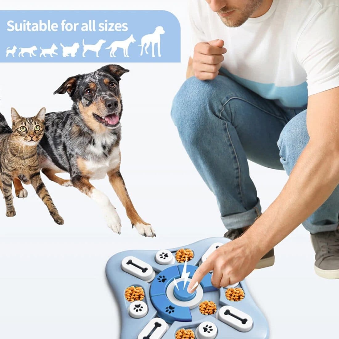 Dog Treat Puzzle Toy for Training and Slow Feeding - image 9