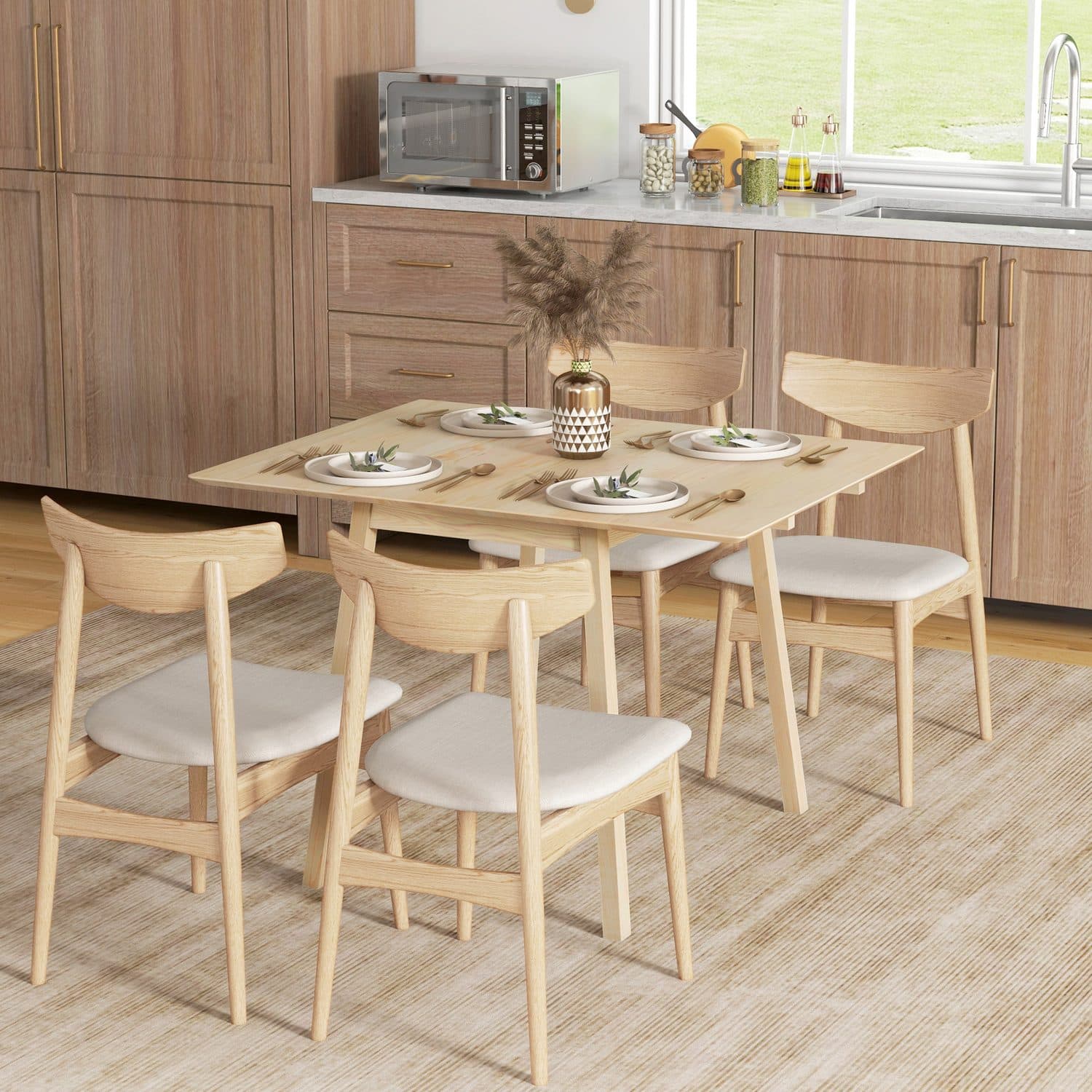 Solid Pine Drop Leaf Table - image 5