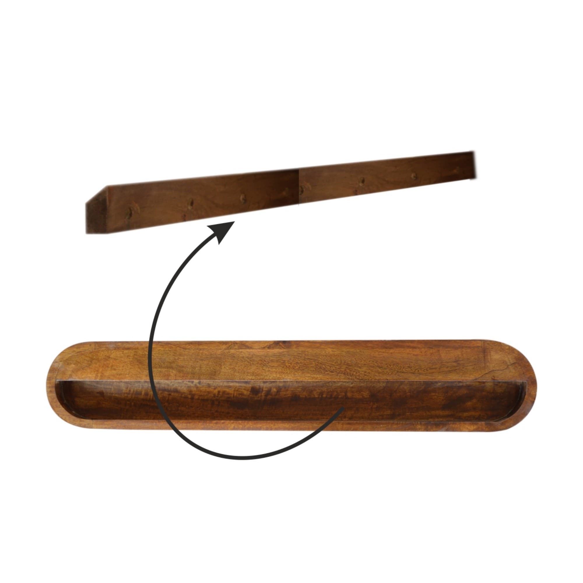 Floating Chestnut Console - image 1