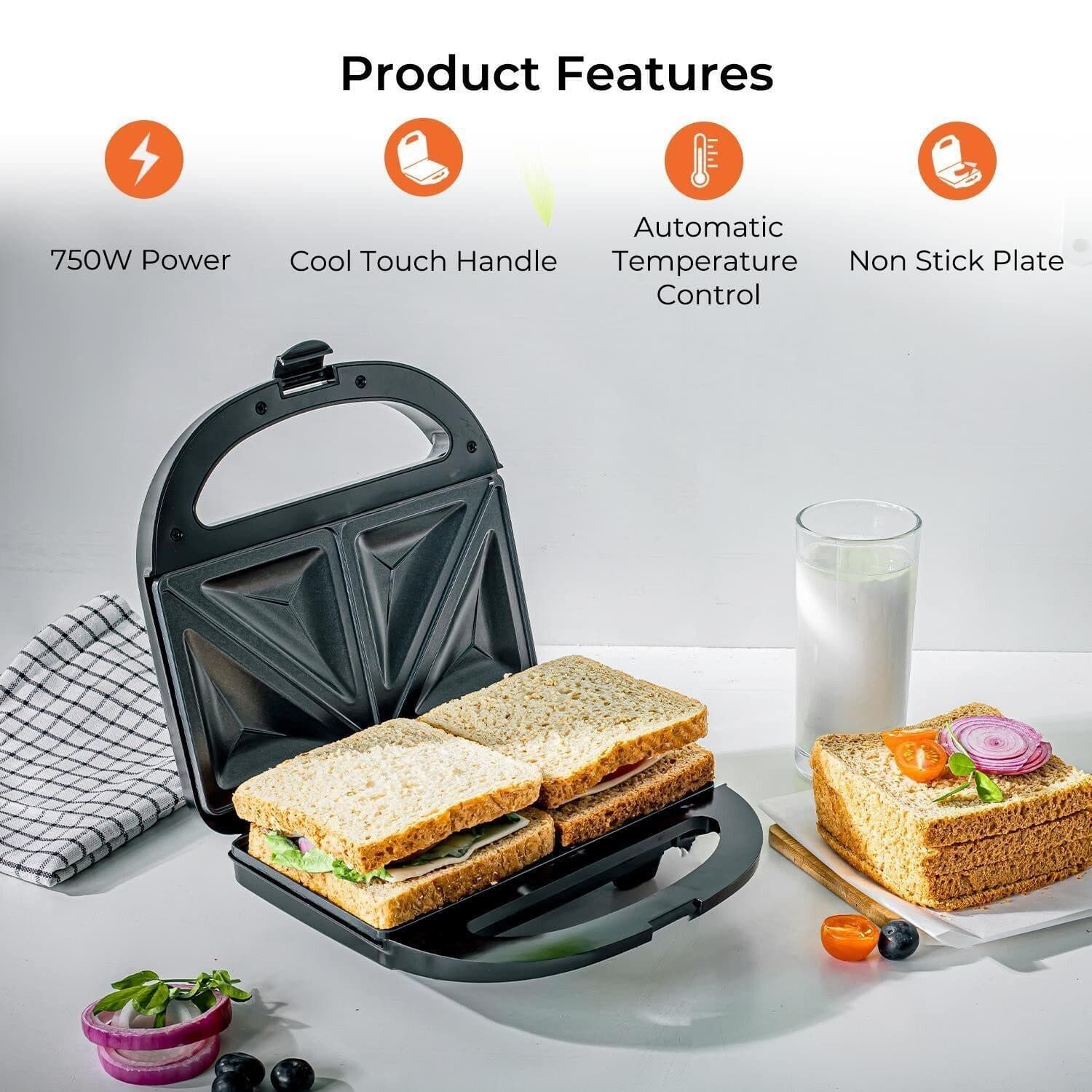 Make Perfect Toasties in Minutes with a Non-Stick Sandwich Maker - image 5
