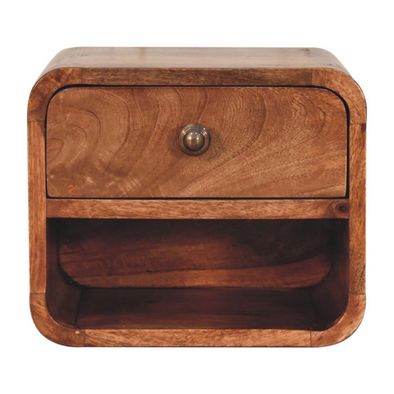 Space-Saving Solid Wood Floating Bedside Table - image 3