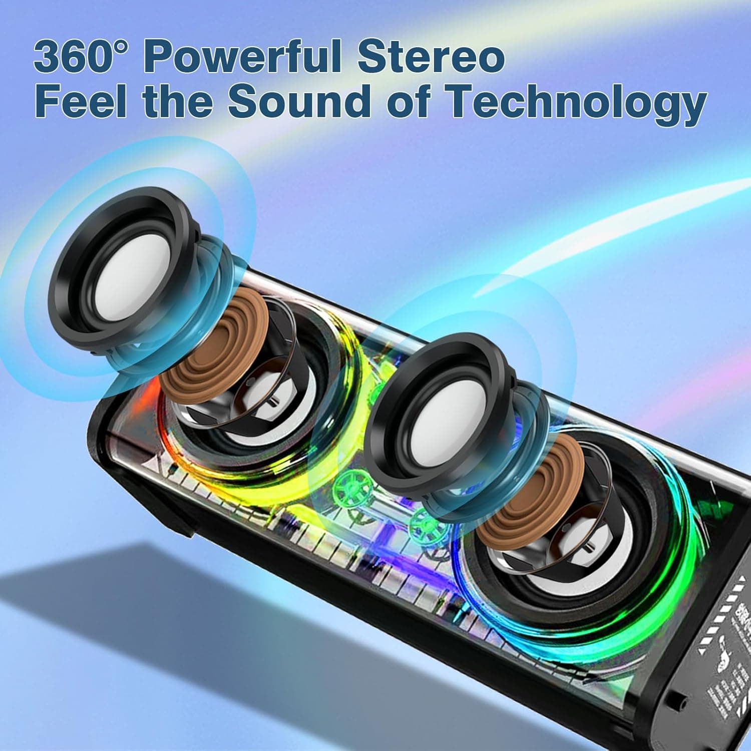Transparent LED Bluetooth Speaker for Music and Mood - image 6