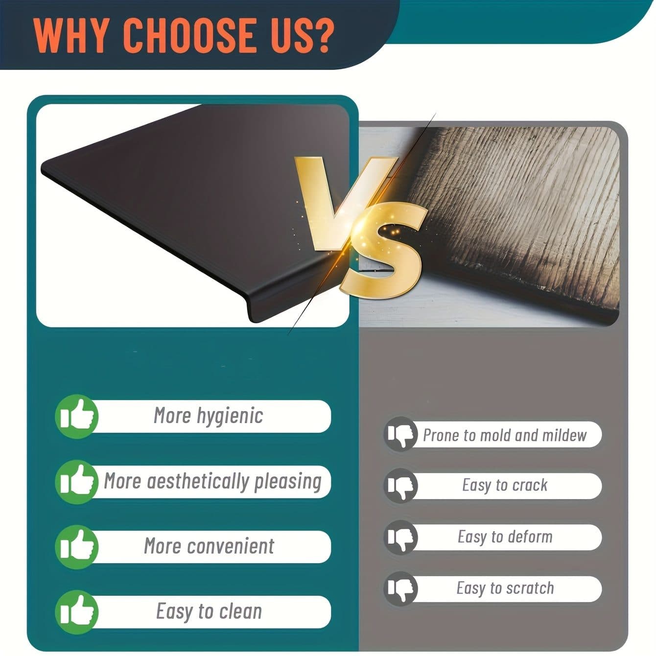 A sleek black cutting board for cleaner prep space - image 4