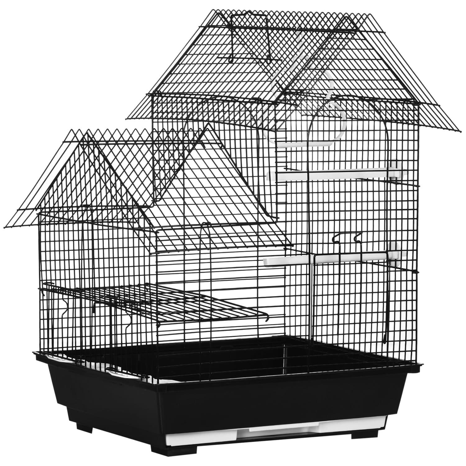 PawHut Metal Bird Cage for Finch and Canary, 39 x 33 x 47cm