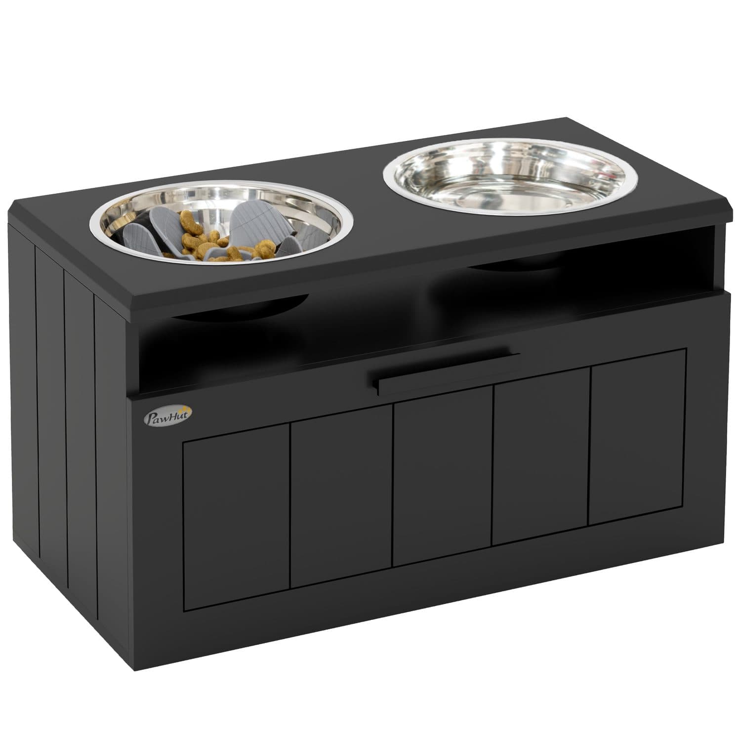PawHut Raised Slow Feeder Bowl for Large Dogs