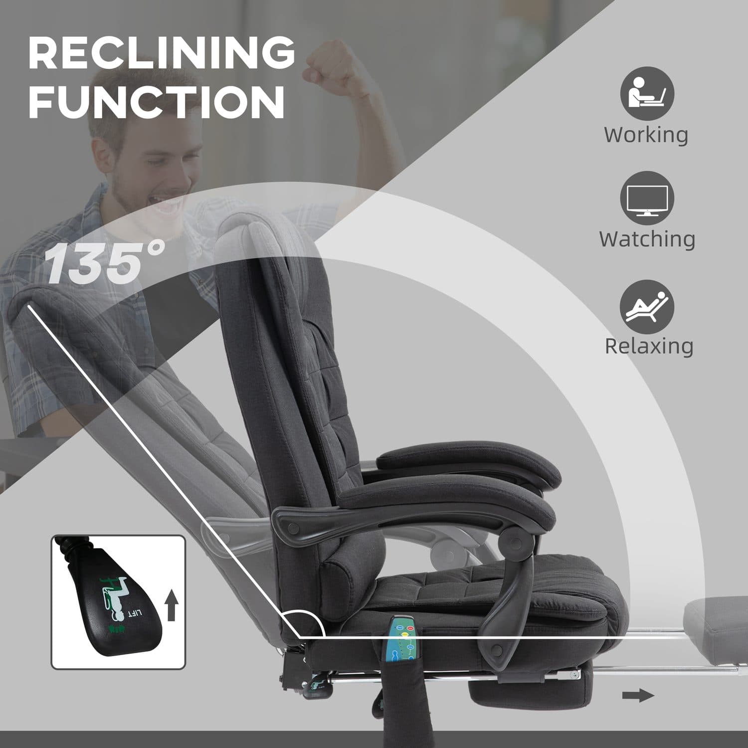 Vinsetto Heated Massage Chair - image 5