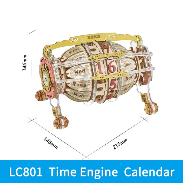 3D Wooden Puzzle: Zodiac Wall Clock Construction Kit - image 8