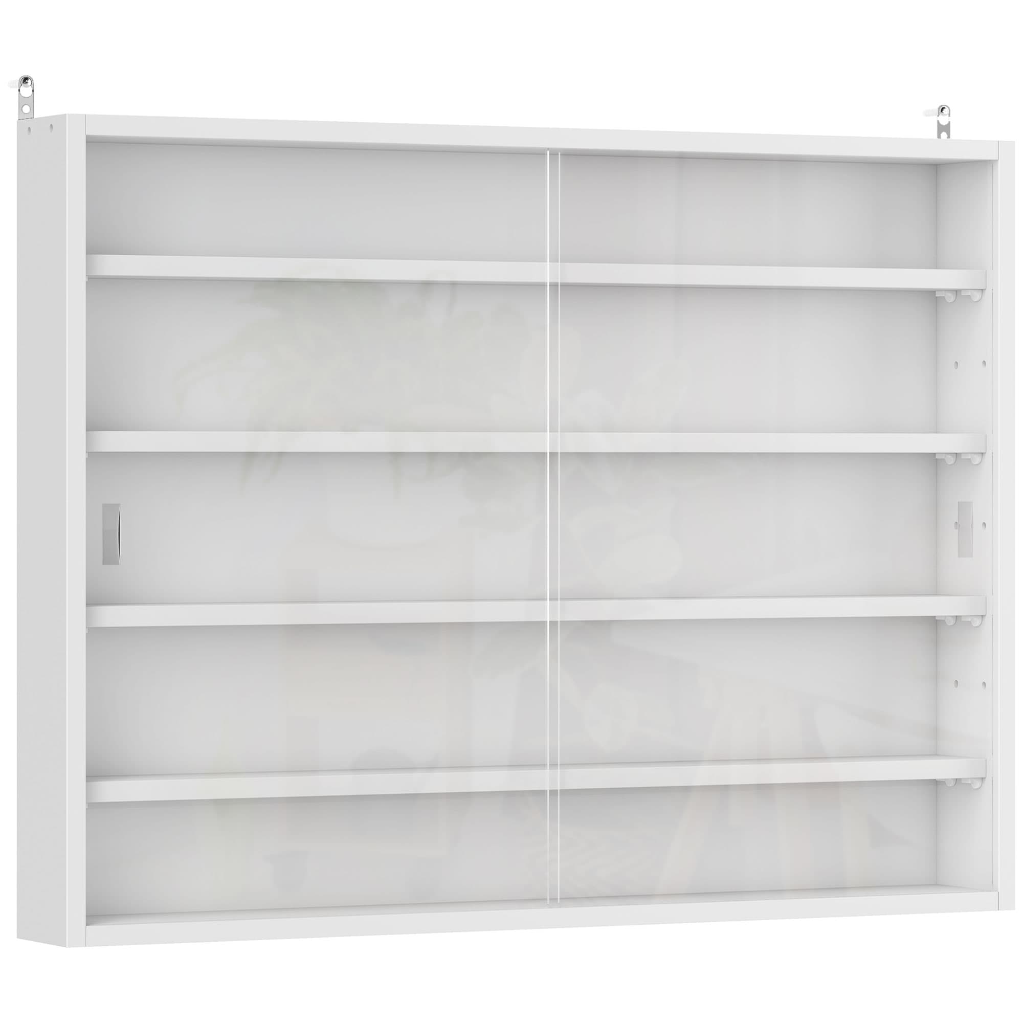 White Wall Display Cabinet