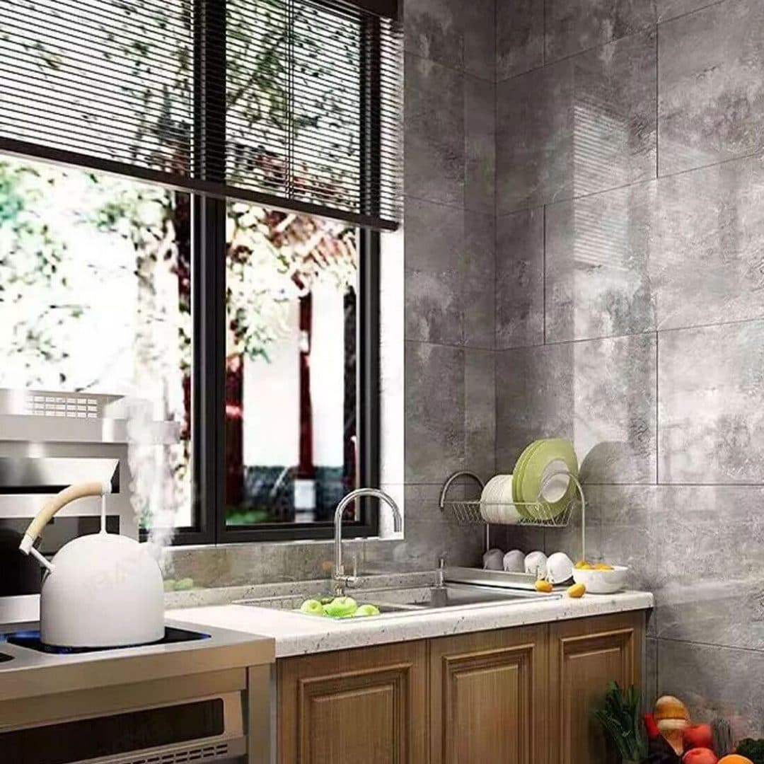 Earl Grey Marble Stick-On Tiles for Kitchens and Bathrooms - image 2