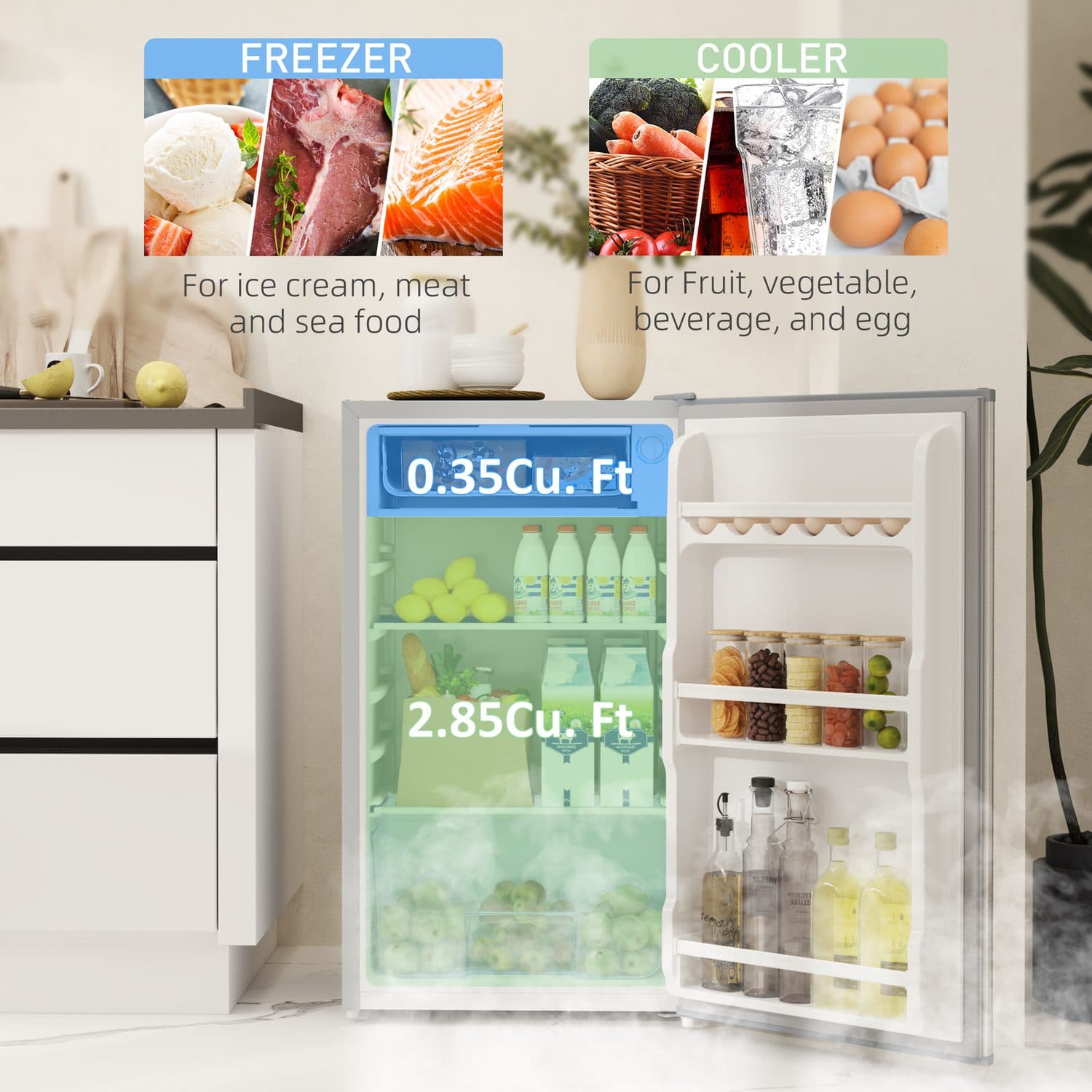 Lockable 91L Fridge for Compact Cooling - image 2