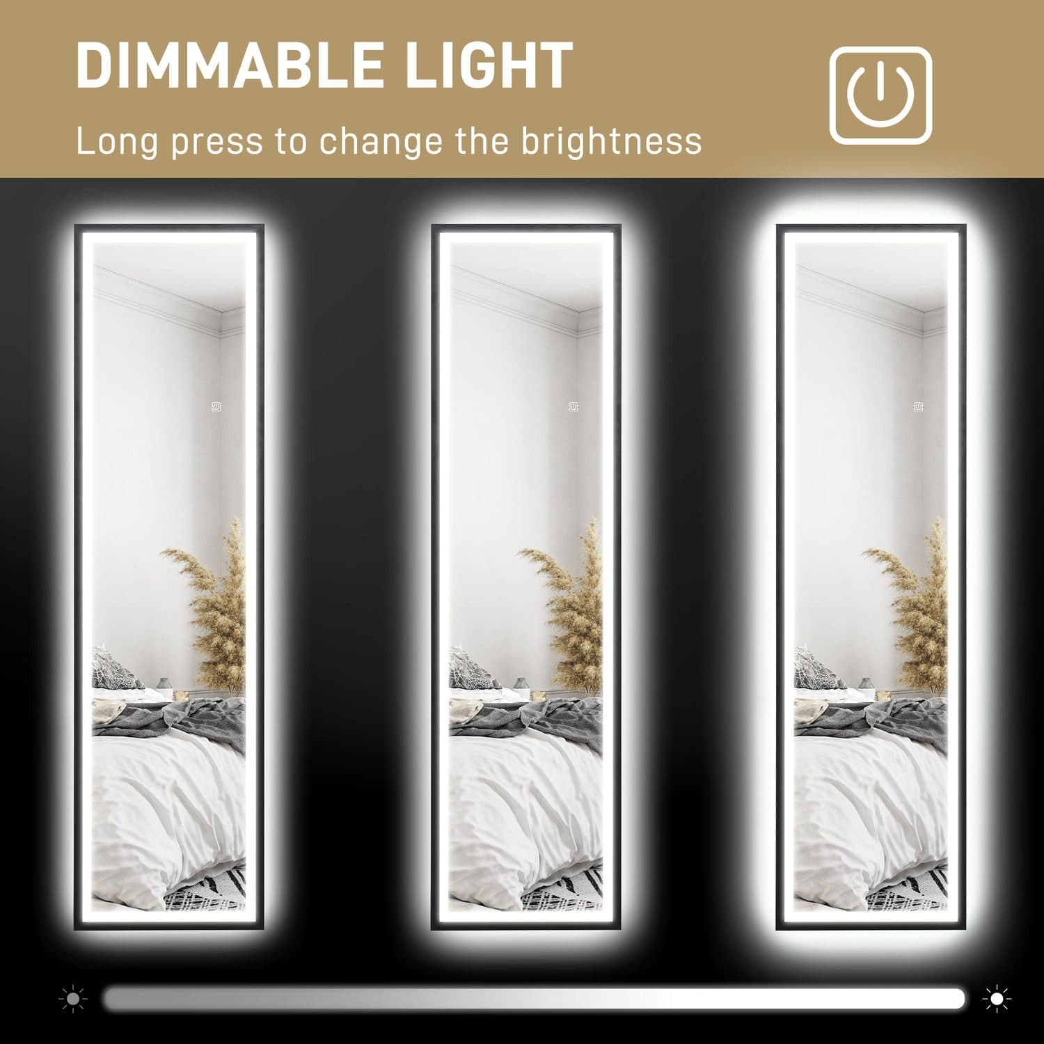 Black Full Length LED Mirror - image 5
