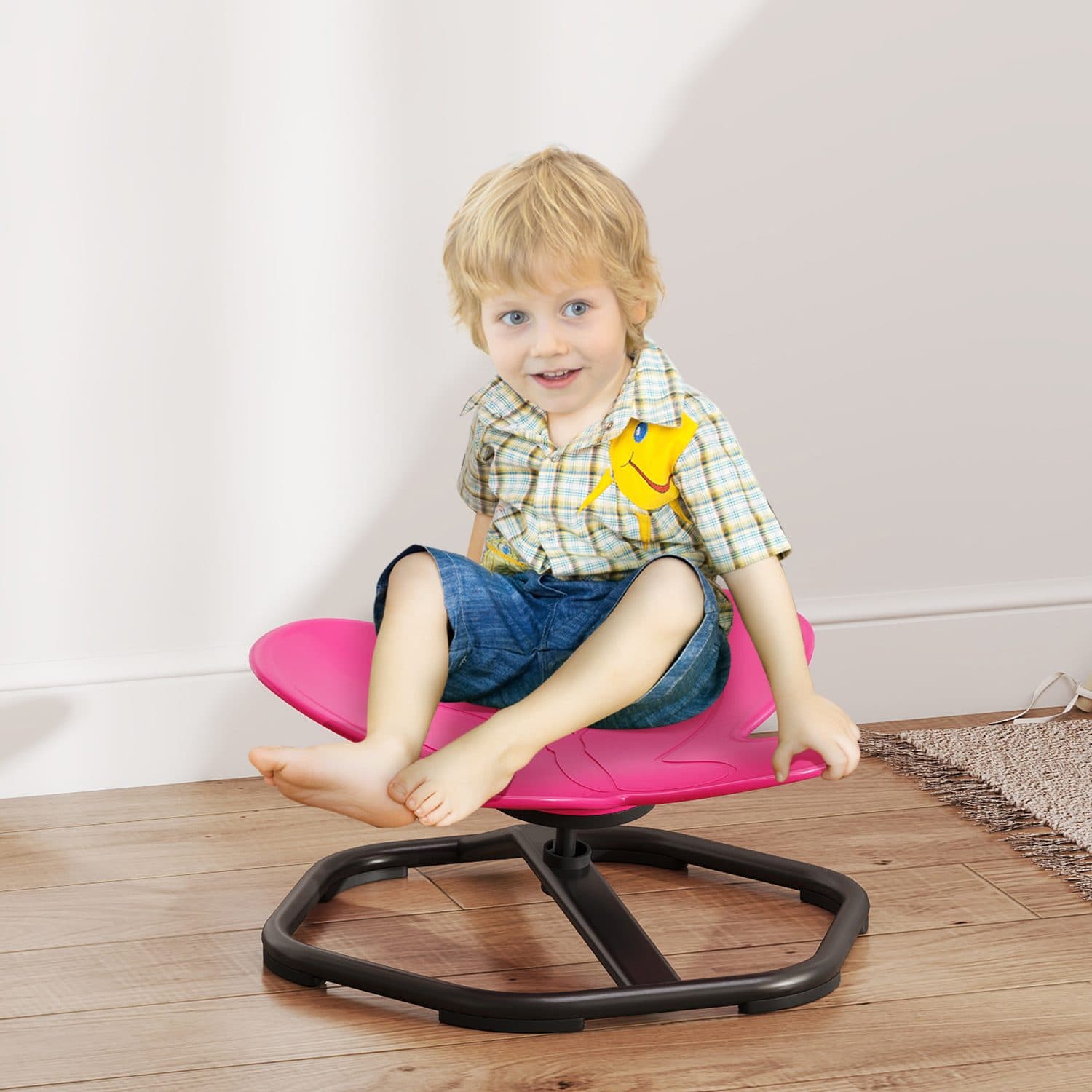 Pink Sensory Spinning Chair - image 5