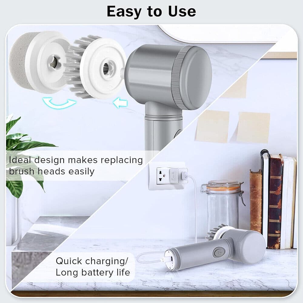 Rechargeable Electric Spin Scrubber for a Deeper Clean - image 7