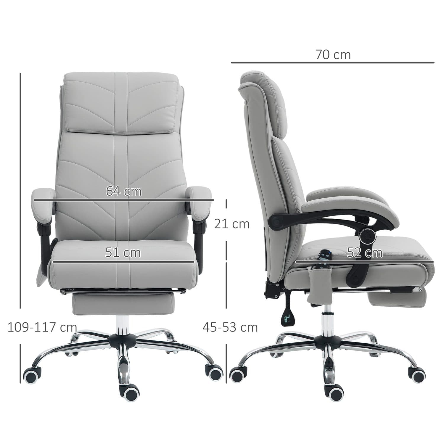 Heated Massage Office Chair - image 2