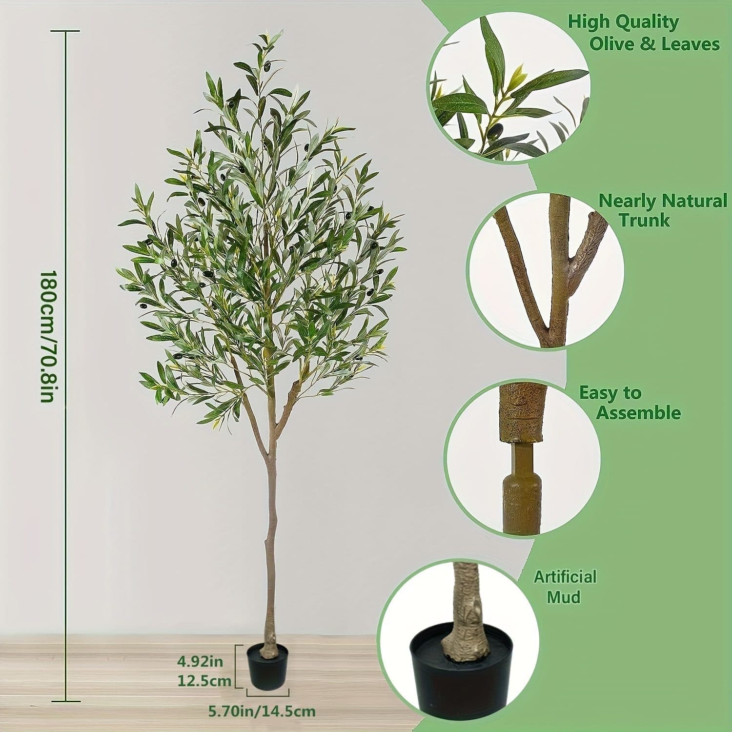Artificial Olive Tree for Calm Indoor Greenery