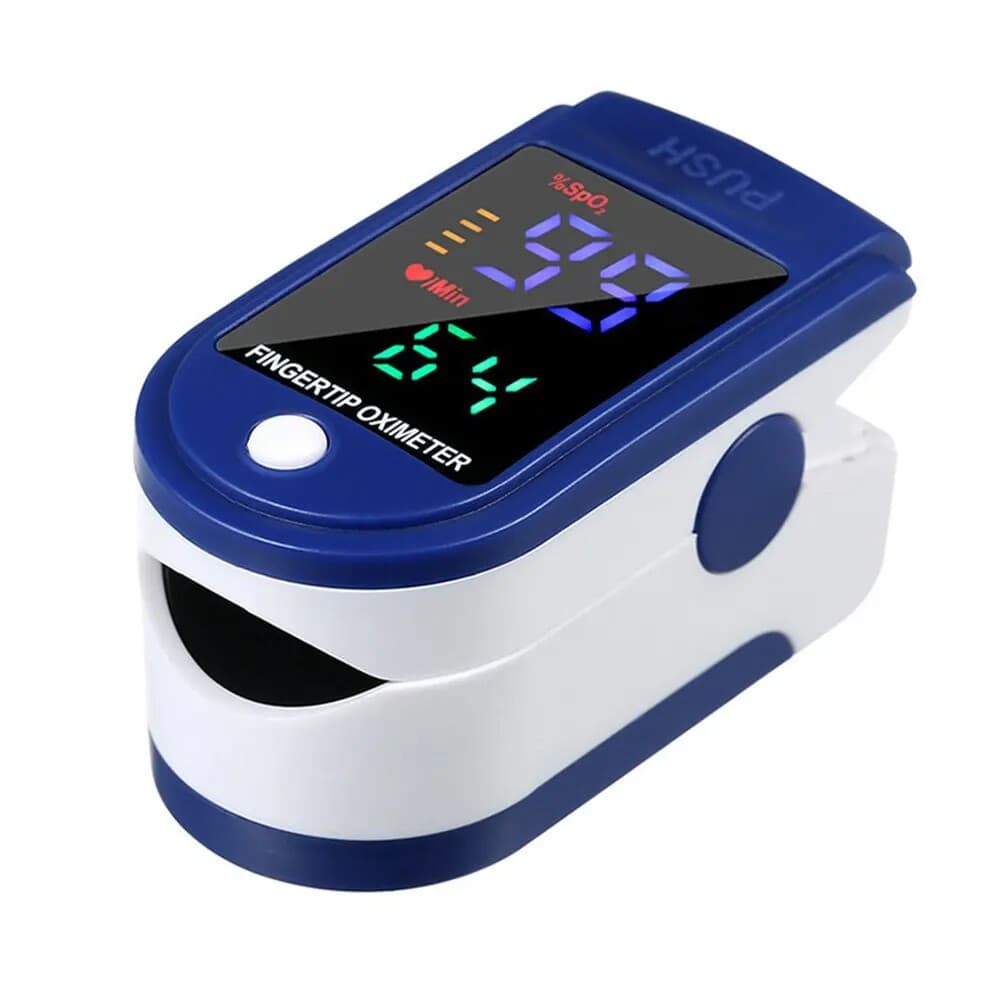 One-Button Finger Clip Oximeter for Easy Spot-Checks