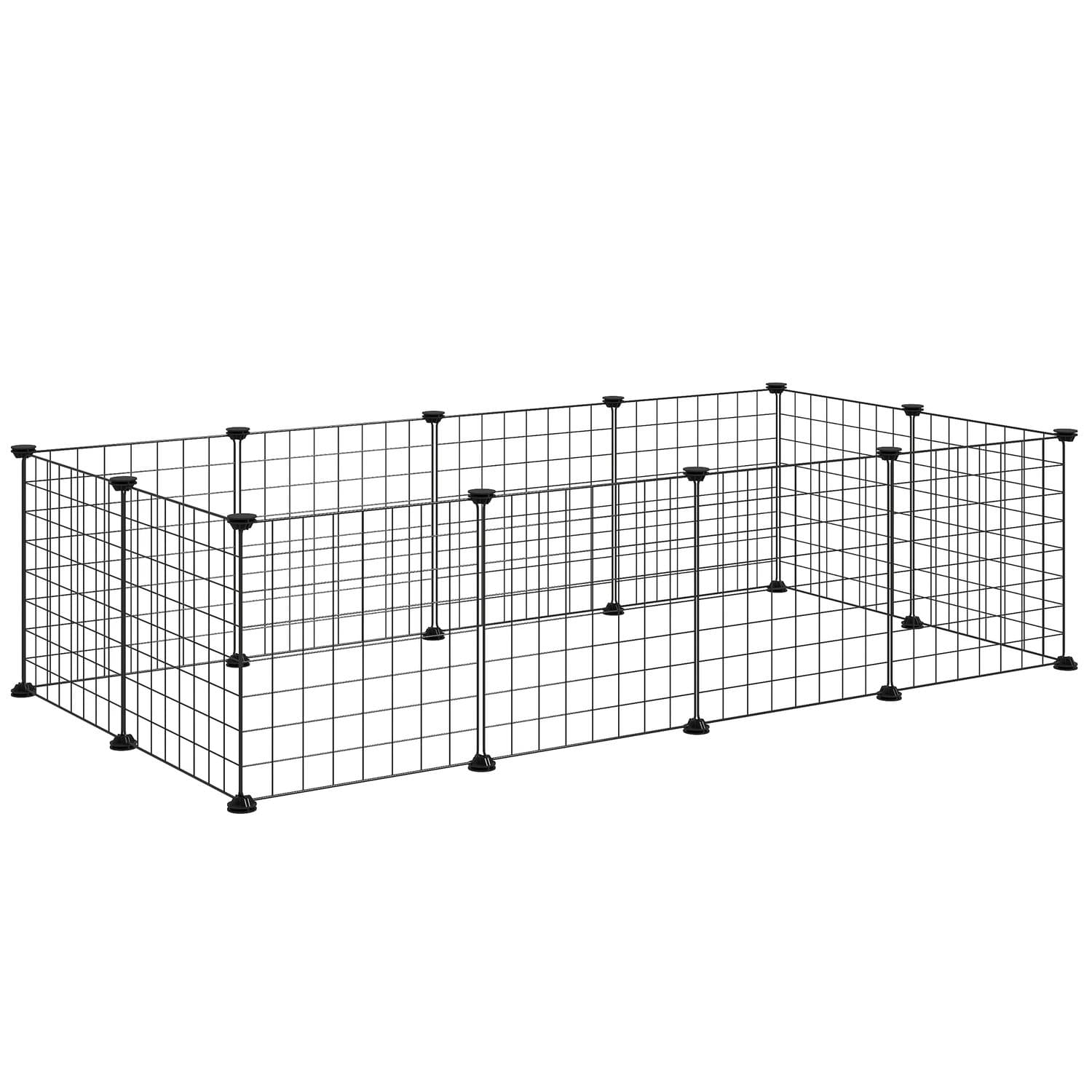 DIY 12-Panel Metal Wire Small Animal Playpen