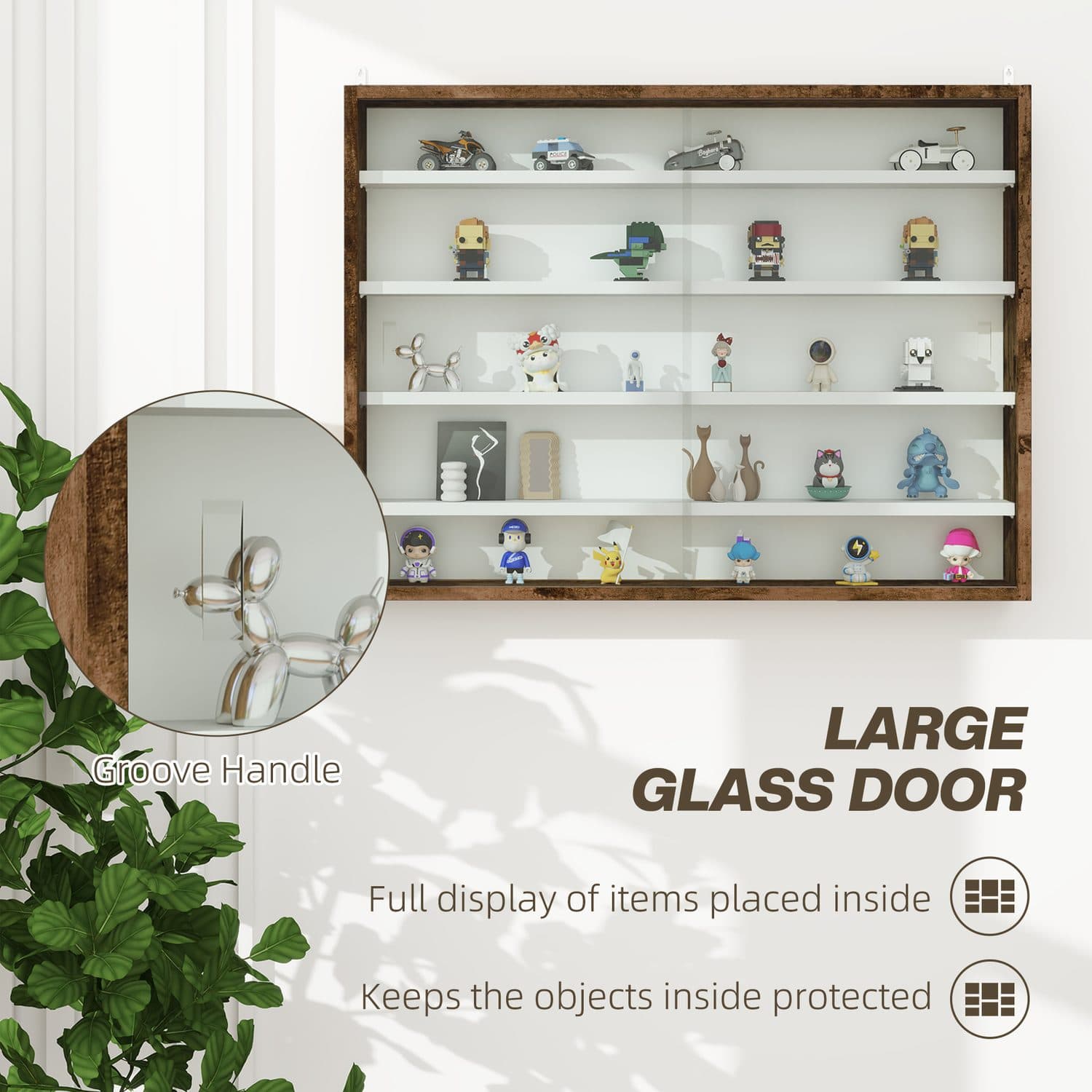 Rustic Wall Display Cabinet - image 2