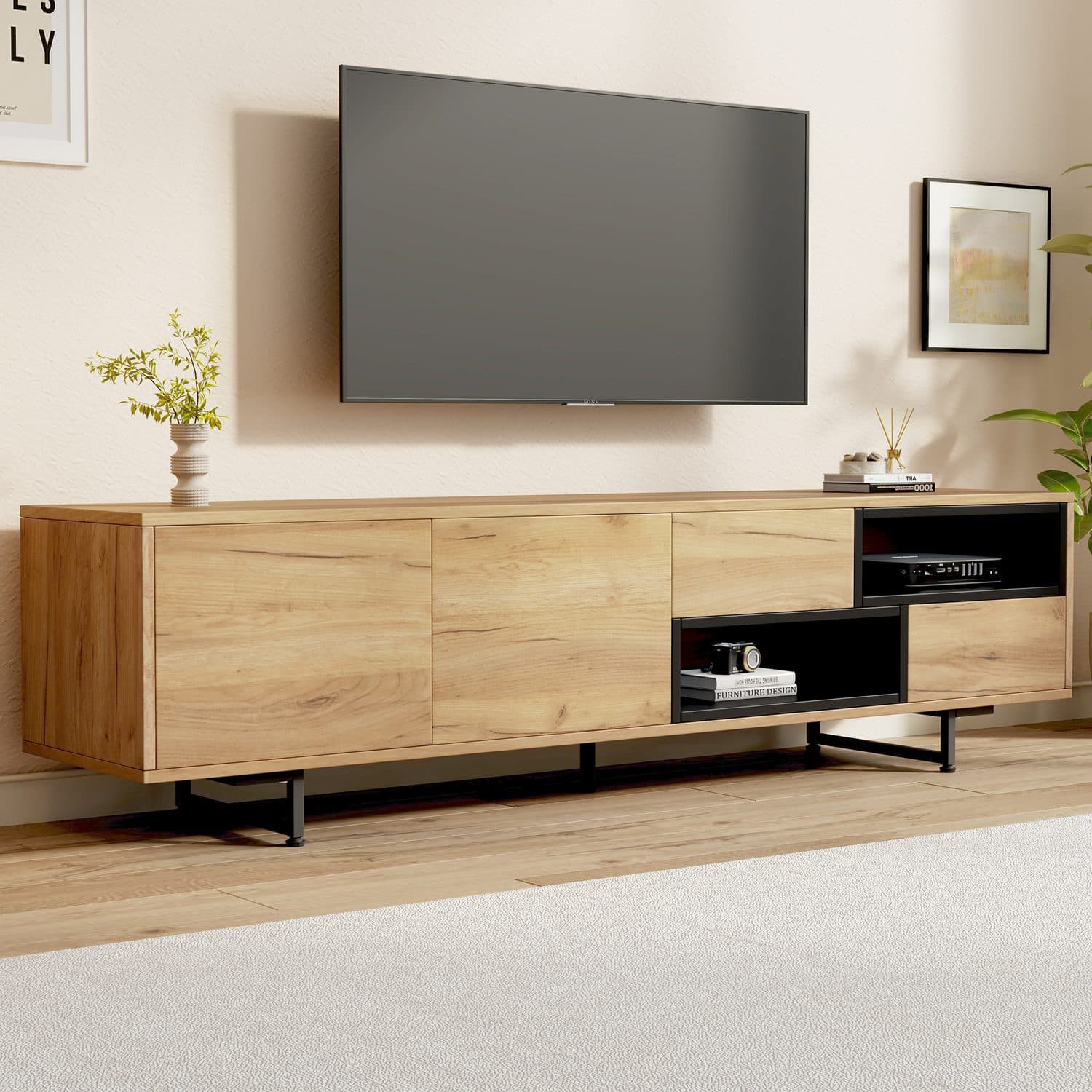 Villalta Home Natural Wood TV Unit - image 5