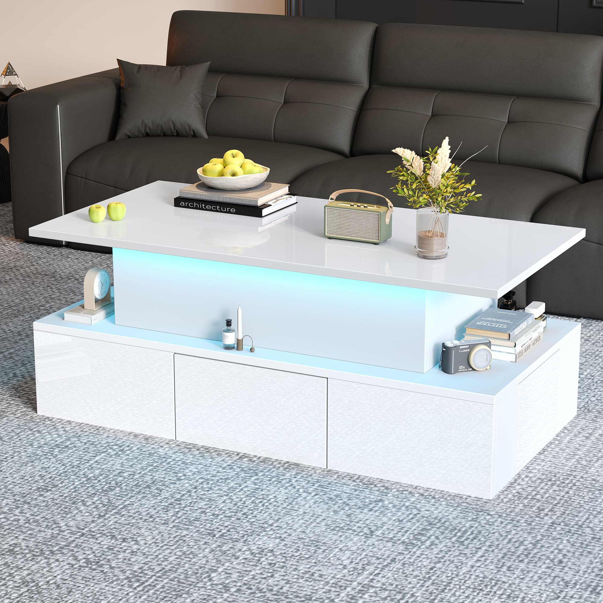 High Gloss Lift-Top Coffee Table - image 2
