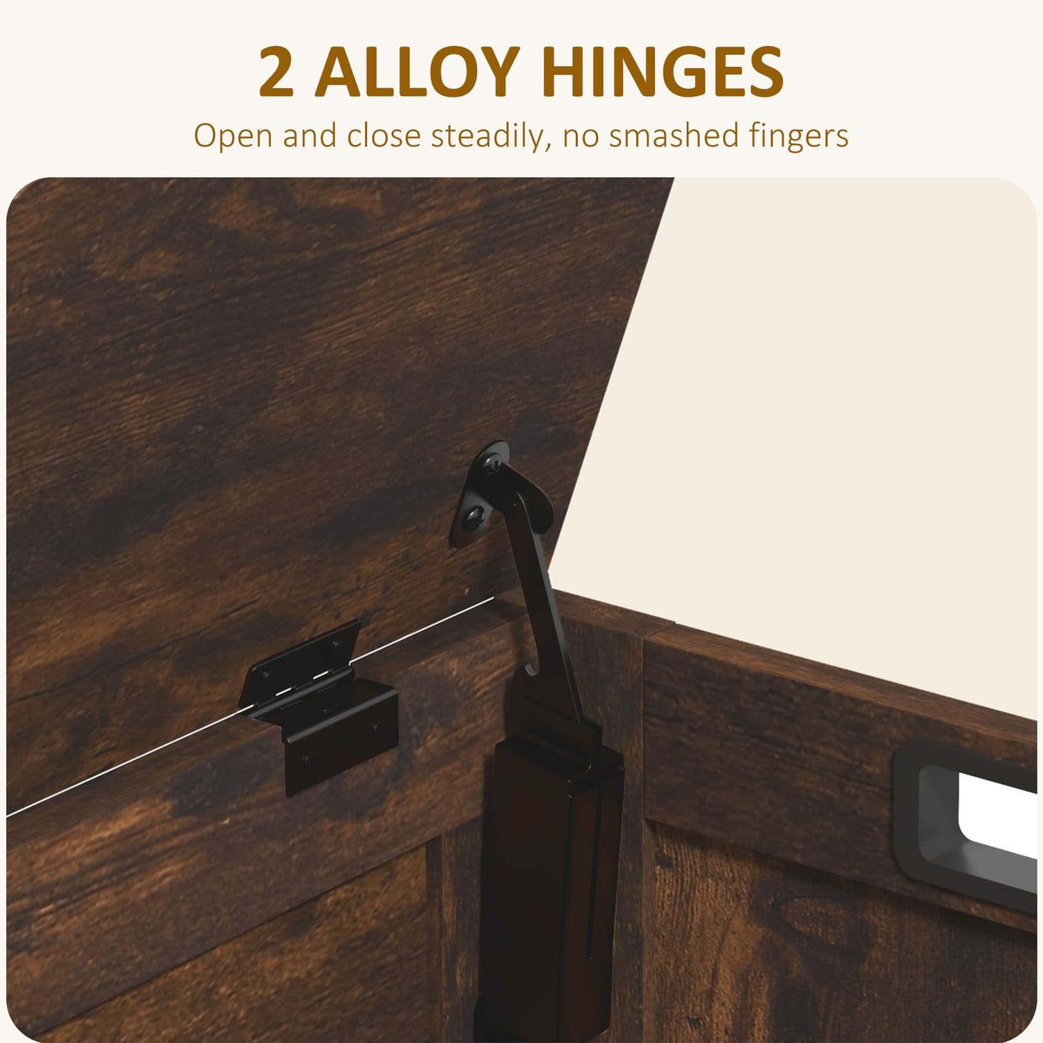 Rustic Wooden Storage Chest - image 5