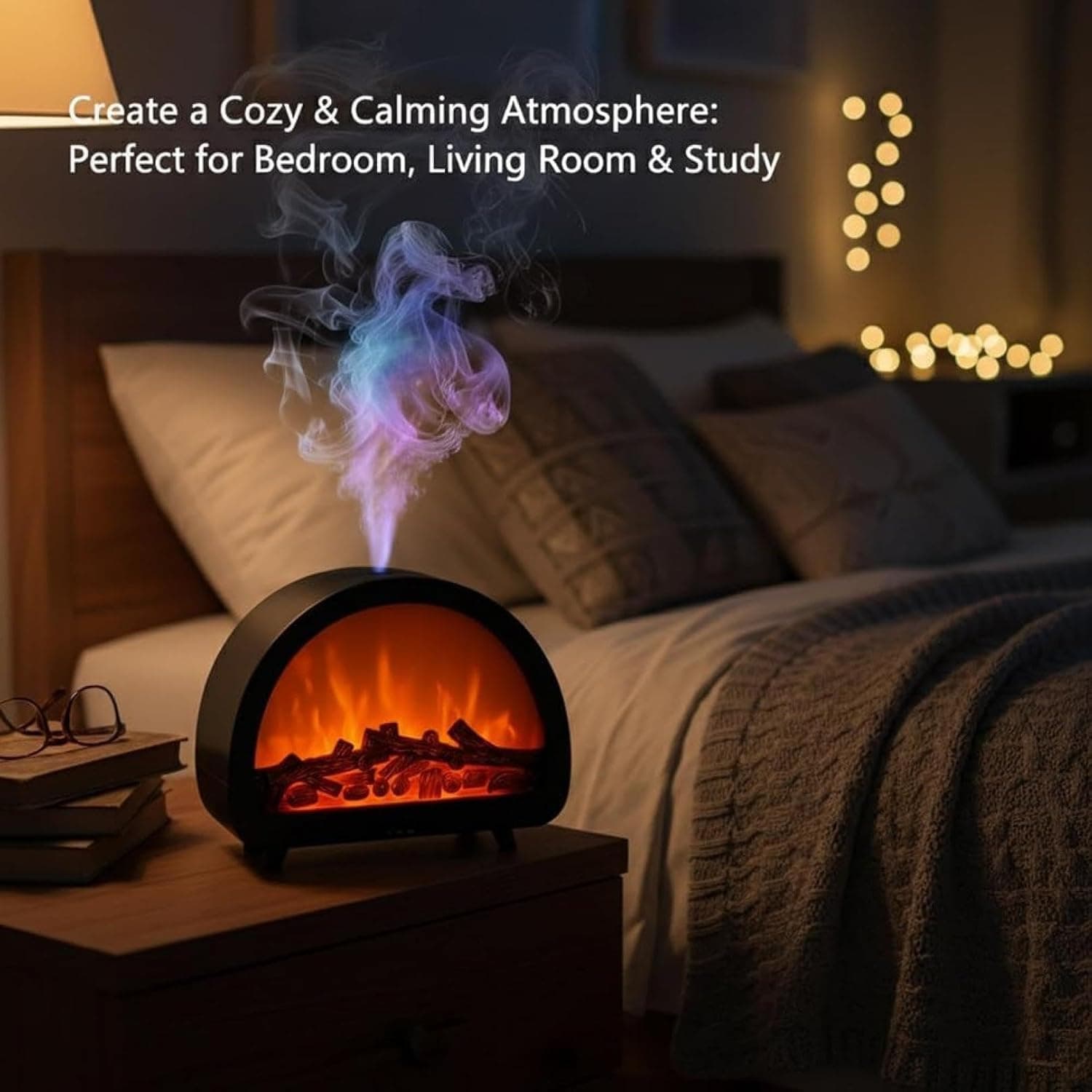 Fireplace-Style Aromatherapy Diffuser for Home and Office - image 2