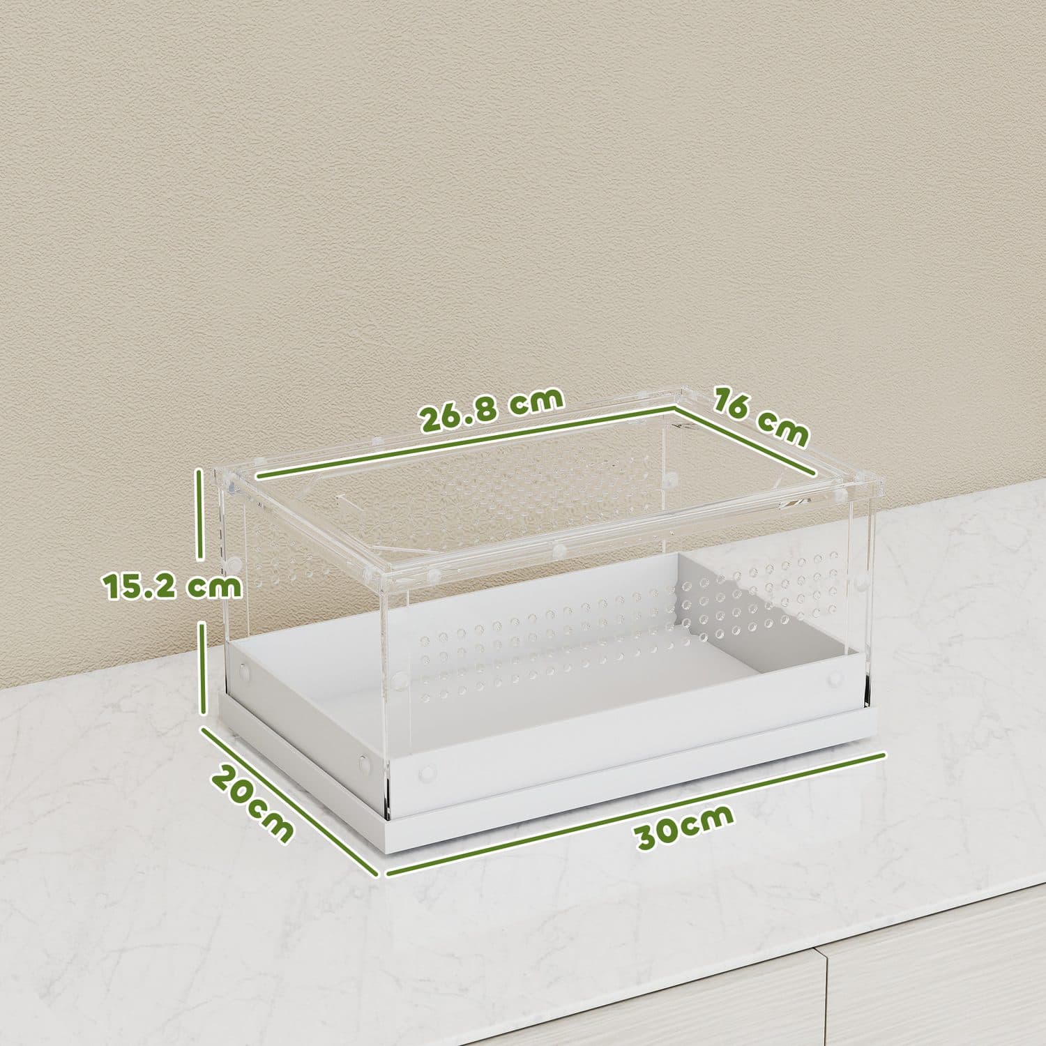 PawHut Acrylic Terrarium for Snakes, Geckos and Spiders - image 1