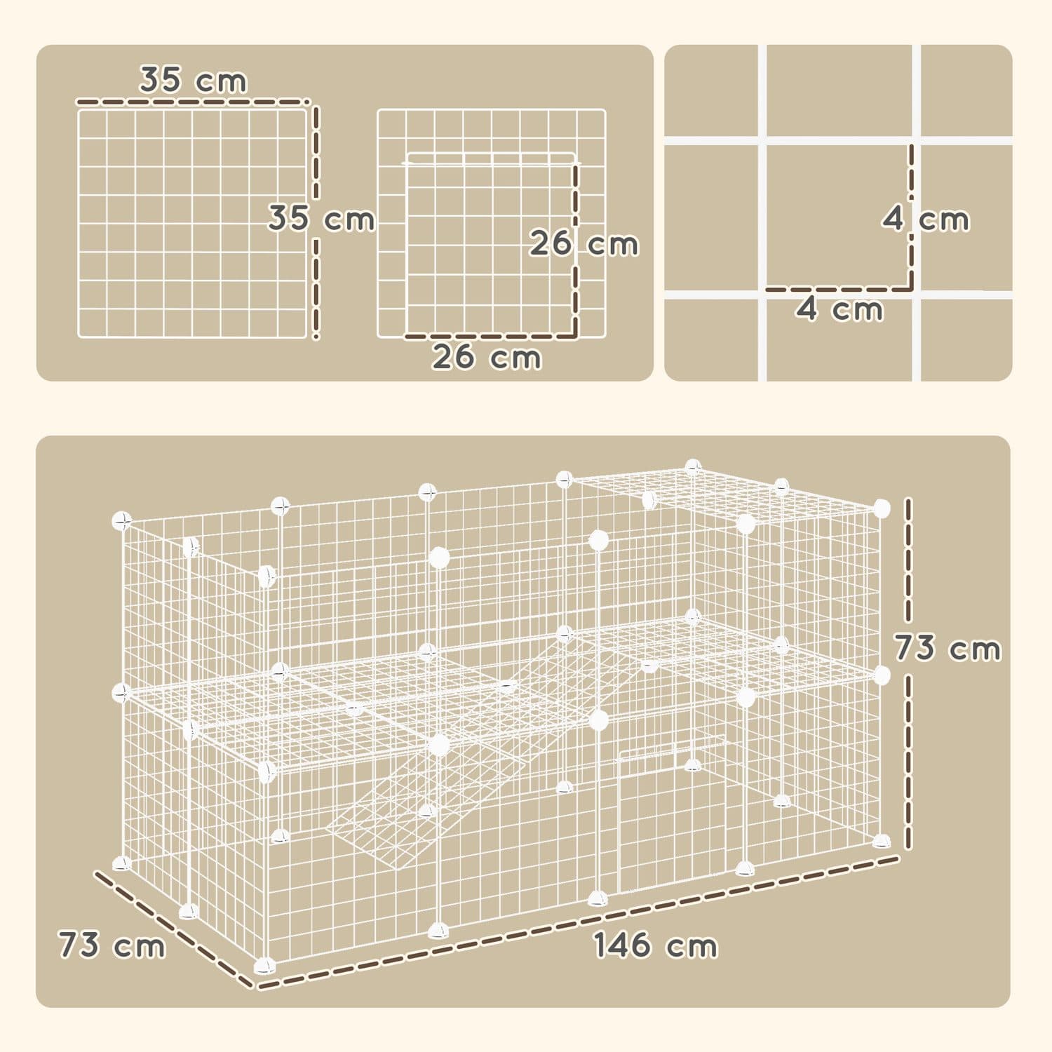 Configurable 36-Panel Playpen for Small Pets - image 1