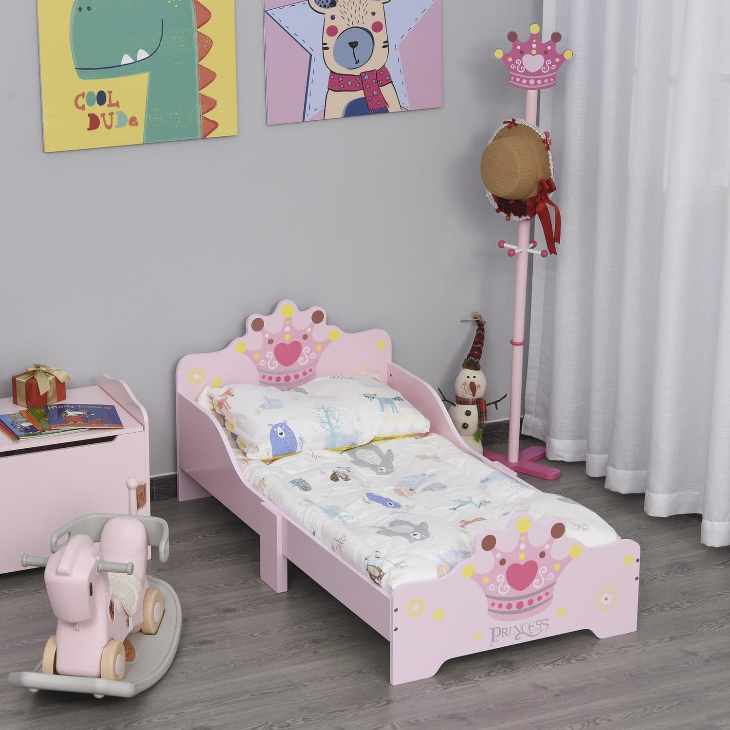 Pink Princess Toddler Bed - image 1