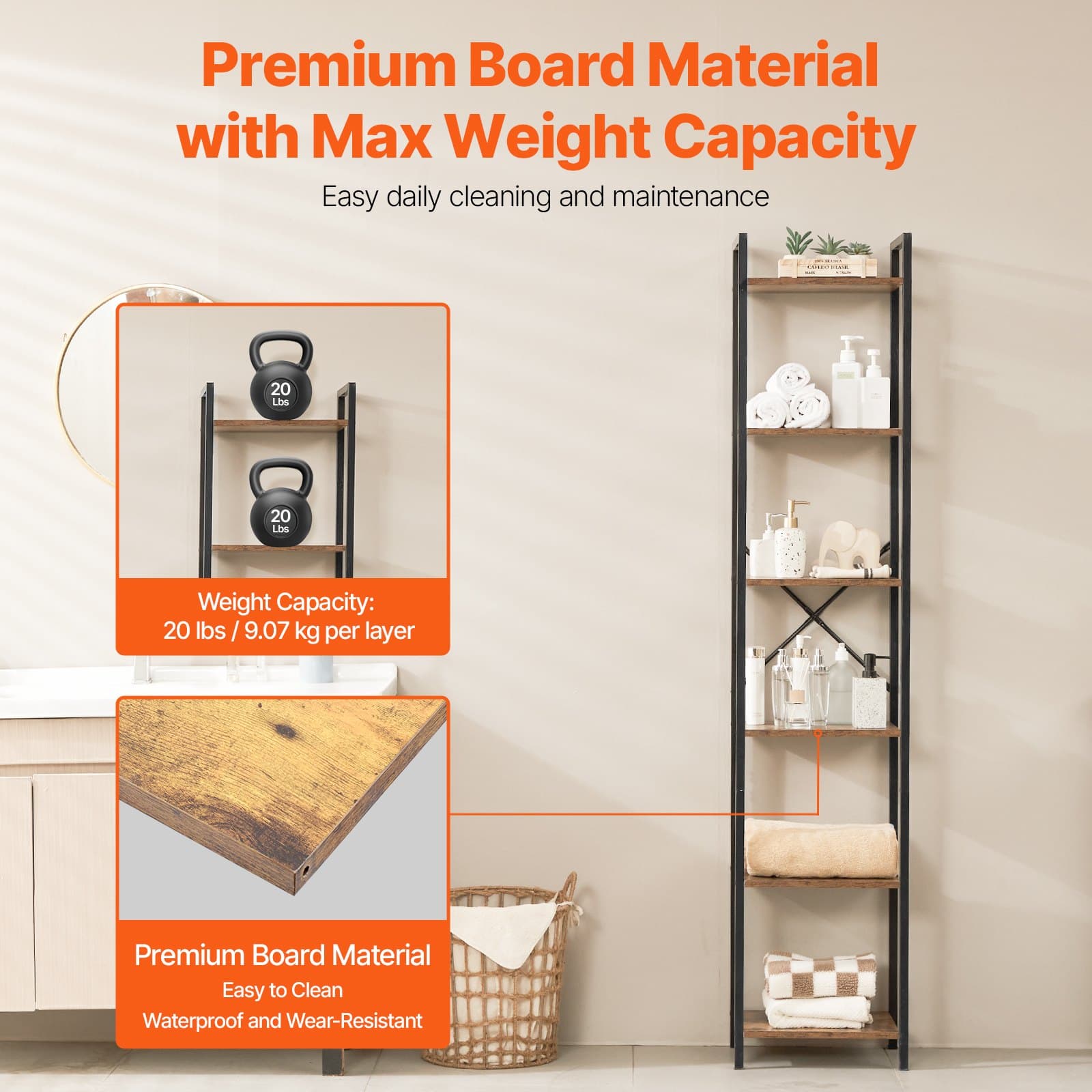 Rustic Industrial Shelving Unit - image 3